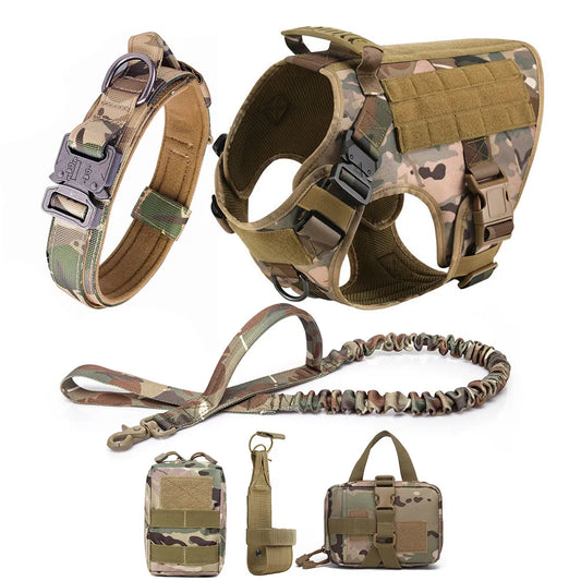 Military Dog Harness And Leash Set