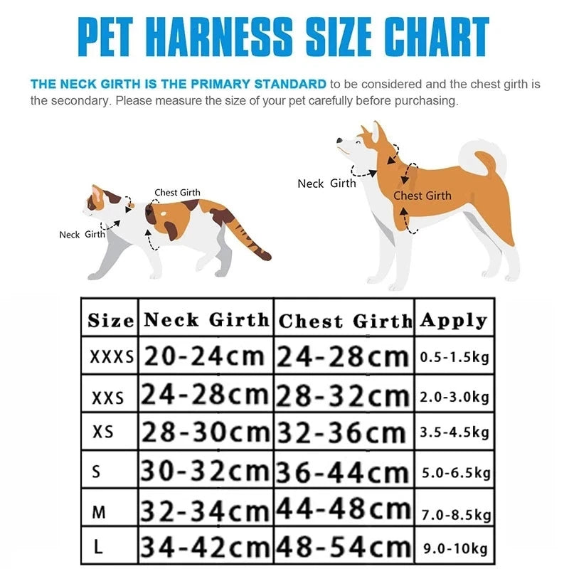 Reflective Pet Harnesses